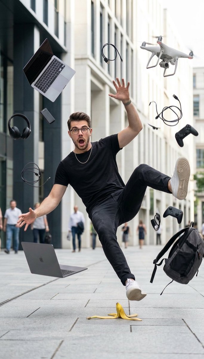 Nano Banana AI image generator example: Street comedy thumbnail (Thumbnail)