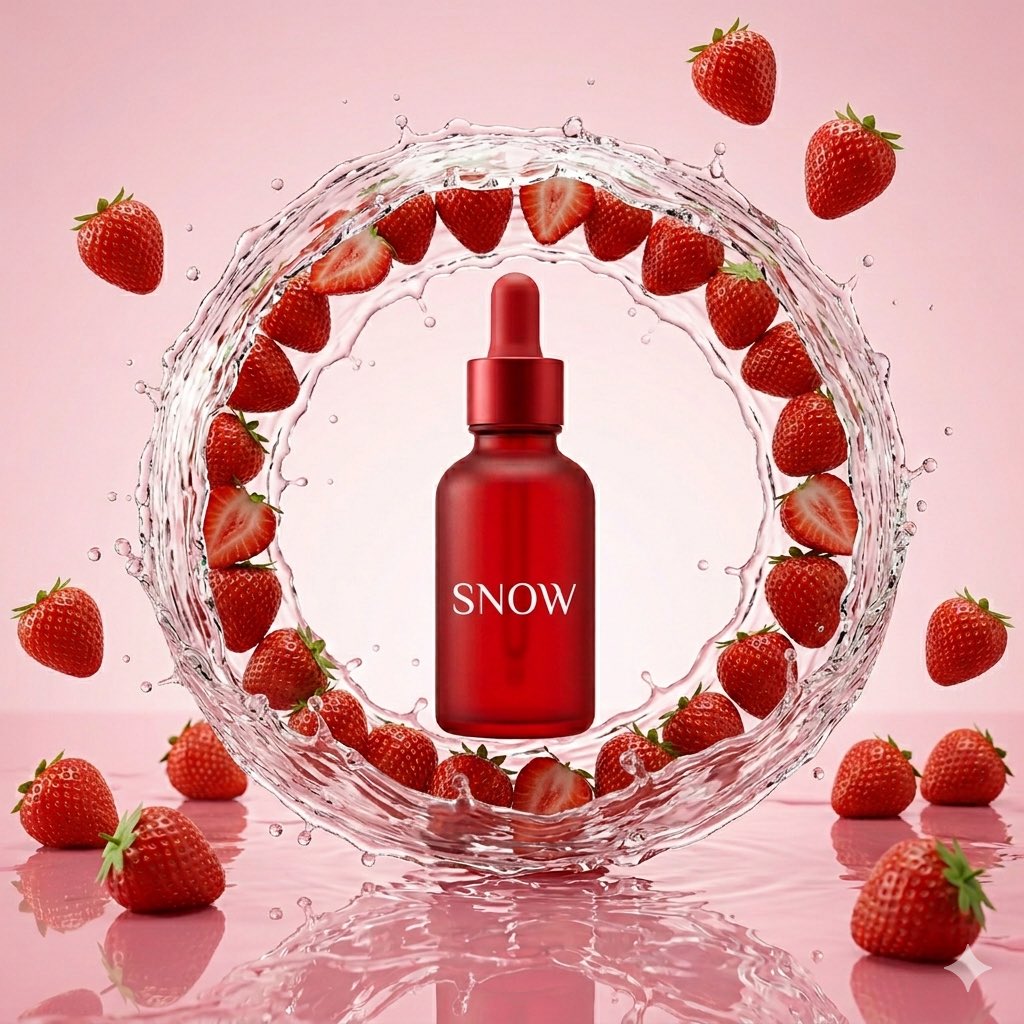 Nano Banana AI image generator example: Luxury cosmetic product shot (E-commerce)